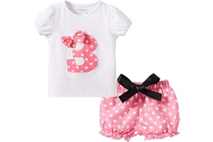 Mud Kingdom Niñitas Conjuntos de Ropa de cumpleaños para Regalos