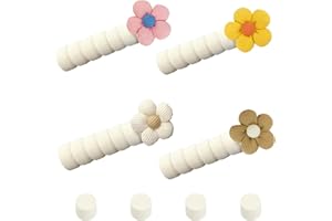 GUANICI 4 Pezzi Maniglia Della Porta Paracolpi Protezione Maniglie Della Porta Camera Letto Maniglia Protezione Maniglie Della Porta Bambini per Case Asili Scuole Uffici e Altri Luoghi Pubblici (Beige)