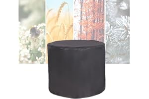 ATYUJKB Housse Salon de Jardin Exterieur Impermeable 60x60cm, 420D Housse de Table Ronde, Housse de Protection Table, Robuste Oxford Tissu pour Ronde Table Chaise Meubles