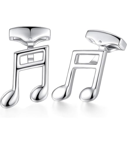 WOWOWO Pince à Cravate Note De Musique – Barre Cravate Argentée – Style Élégant & Créatif – Cadeau Homme