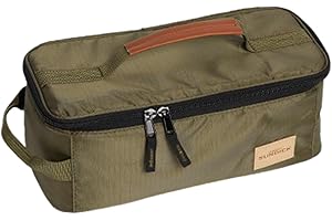 DUVCOYWAE Outdoor Camping Storage Bag - 31x13x12CM Cooking Utensils Bag, Large Capacity Camping Gadgets Cutlery Tableware Pouch, Portable Small Stuff Case, Hiking & Foraging Possibles Pouch, For Travel Picnic