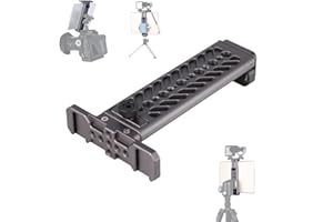 NICEYRIG Supporto da pavimento regolabile per iPad Mini Air Pro Surface Pro 7.9 "to 12.9" treppiede adattatore con 2 scarpe fredde, vite da 1/4", piastra per Acra Swiss Standard