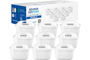 GOLDEN ICEPURE Wasserfilter Kompatibel mit Brita Maxtra+, Maxtra Plus,Mavea,Anna Duomax,9 Stück