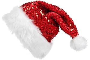 SULOLI Christmas Hat Adult Xmas Santa Hat Christmas Costume Party Supplies