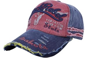 LONTG Vintage Baseball Cap for Men Women Cotton Sun Hat Distressed Snapback Hat Edge Trucker Motors Racing Motorcycle Biker Hat Outdoor Sports Cap Adjustable Peak Cap Breathable for Running Hiking Camping