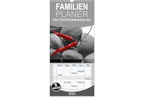 Familienplaner 2024 - Hot Chili Küchen Kalender mit 5 Spalten (Wandkalender, 21 cm x 45 cm) CALVENDO: Rote Chili ist immer ein Blickfang, dies ist ein ... im Mittelpunkt steht (CALVENDO Lifestyle)