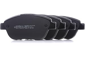 metelligroup 22-0322-1 Pastiglie Freno Anteriori E Posteriori, Made in Italy, Pezzo di Ricambio per Auto/Automobile, Kit da 4 Pezzi, Certificate ECE R90, Prive di Rame