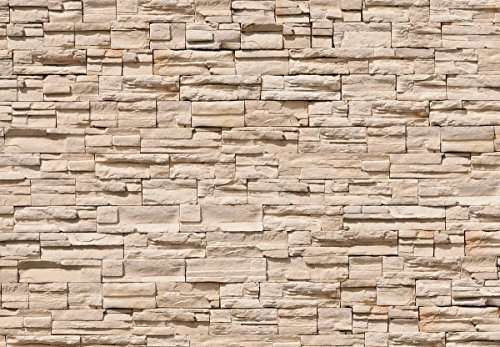 Fototapete Asian Stonewall 366x254cm Tapete Steine Steinwand Mauer 3D deco.deals - 2