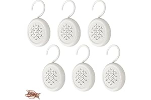 SSinaaes 6 Hanging Moth Repellent for Wardrobes, Kills Moths Larvae and Eggs, Clothes Moth Killer for Protect Clothes in Wardrobes & Drawers, Highly Effective Prevent Moth and Mold