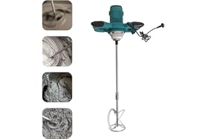 DE ROSA SHOP Miscelatore Malta e Cemento Professionale 2600W con 6 Velocità, Agitatore Mescolatore Attacco M14 per Malta, Cemento e Colla - Qualità Industriale