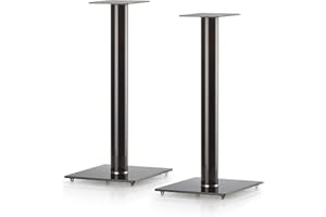 RO&CO SONOROUS SP-100/60 Noir. Paire de Supports pour Enceinte. Hauteur: 60 cm. C/Noir