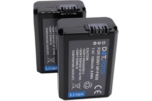 2 x Dot.Foto NP-FW50 Premium 7.4v / 1080mAh Batterie Rechargeable pour Sony