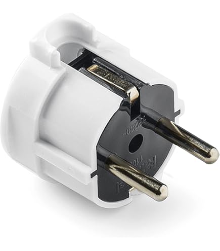 AS - Schwabe, Spina Schuko, Doppio Contatto Di Protezione, In PVC Bianco, 62221 | Leroy Merlin