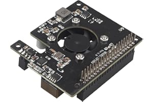 ZDE ZP580 PoE+ HAT for Raspberry Pi 5 Power Over Ethernet HAT Adapter Board Supports 802.3af/at Network Standard with Onboard Cooling Fan