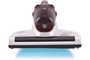 Hoover MBC500UV Ultra Vortex Aspirateur à Main Special Matelas Animaux Allergies, Lampe UV-C antibactérien, Anti-Acariens, Ultra Puissant 500W, Idéal Canapés Coussins Matelas, Blanc nacré Bordeaux