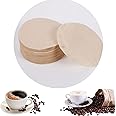 300 Pcs Coffee Filters Papers, 64mm/2.5" Unbleached Coffee Filters Round Replacement Compatible with Aerobie Aeropress Coffee and Espresso Makers