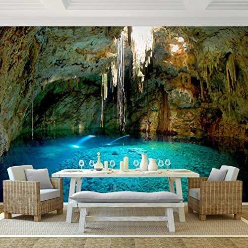 Fototapete Bergsee 352 x 250 cm – Vliestapete – Wandtapete – Vlies Phototapete – Wand – Wandbilder XXL – !!! 100% MADE IN GERMANY !!! Runa Tapete 9036011c - 2