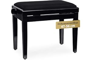 Classic Cantabile 00010160 Ława do Fortepianu, Czarny