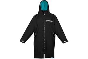Two Bare Feet Core Waterproof Changing Robe – Unisex Kids Waterproof Windproof Coat, Fleece Lined, Ideal for Outdoor Swimming, Surfing, Camping, Beach Use