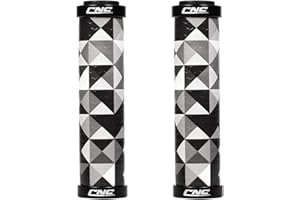 SHENZHENSHISHILILANTIANKEJIYOUXIANGONGSI CNC Puños Bicicleta,Puños MTB Silicona,Puños Bicicleta Montaña Silicona con Doble Bloqueo para MTB/BMX/Plegables/Mountainbike.