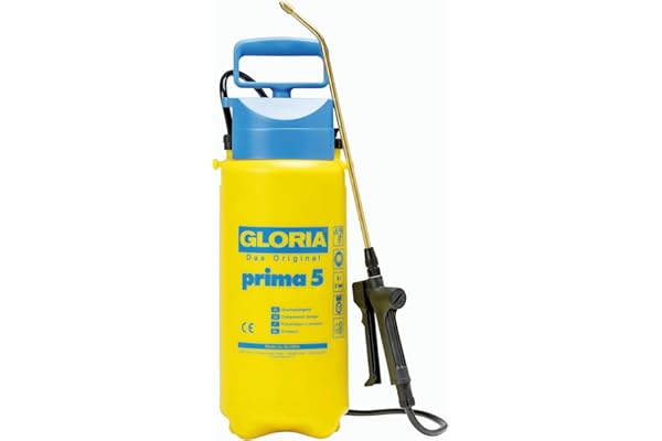 Gloria Pulvérisateur de Jardin Prima 5 | Pulvérisateur à Pression 5L avec Lance & buse réglable en Laiton | Pulvérisateur Manuel pour Plantes, Balcon, terrasse & désherbage