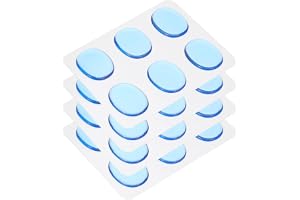 QUARKZMAN 24 st Geltrumdämpare, silikonkuddar, trumdämpare, blå Moon Gels trumdämpare 30 x 25 x 3 mm för trummor och tallrika