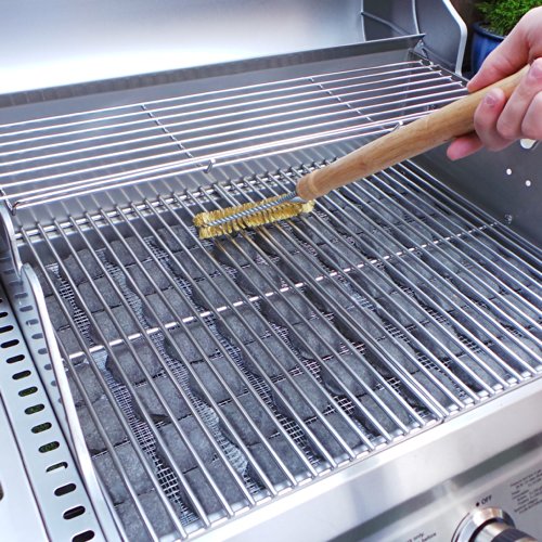 Profi Grillbürste – 45cm langer Massivholz Griff - 5