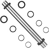 Super Kitchen Nudelholz Einstellbares Edelstahl Teigroller, Antihaft Metall Nudelhölzer Fondant Teigrolle mit abnehmbare Ring