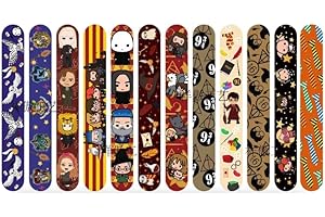 POPOYU 24PCS Slap Bracelet à Claquer Magicien, Bandes Slap Bracelet Enfant, Jeu de Bracelets Sac Cadeau pour Filles et Garçons Cadeaux d'Anniversaire et de Classe
