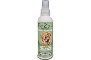 PETZOLLA Profumo per cani lunga durata con olio di neem, timo e argan 150ml, profumo cane naturale a ph neutro sicuro anche per cuccioli, profumo cani professionale - Made in italy