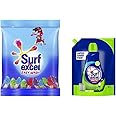 Surf Excel Easy Wash Detergent Powder, 5 Kg & Matic Top Load Liquid Detergent 2 L Refill, Designed For Tough Stain Removal on Laundry in Washing Machines - Super Saver Offer Pack