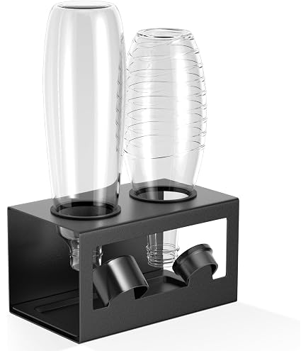 GRWE Bambushalter Glasflaschen-Halter fr 3 Flaschen, mit  Ersatz-Auffangschale : Amazon.de: Kche, Haushalt & Wohnen