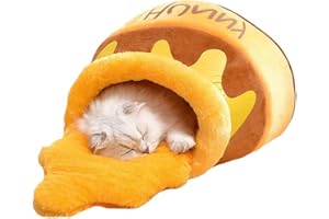 DILIREBA CucciaGatto, Cuscino per gatti, interna e chiusa, per gatti di piccola taglia e cani (marrone)