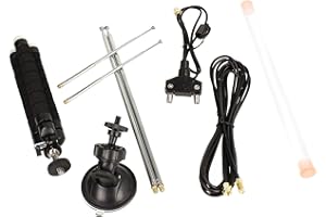 Impulsfoto Kit de antenas dipolo multiusos para VHF UHF FM hasta 1,5 GHz | SDR | DAB/DAB+ FM Radio | CB | Radio amateur, etc.