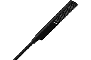 hansgrohe Pulsify E - oszczędzająca wodę główka prysznicowa 8 l/min (EcoSmart), słuchawka prysznicowa kwadratowa (100 x 25 mm) z 1-strumieniowa (PowderRain), z funkcją antykamienną, czarny matowy