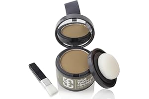 SOVONCARE Hairline Powder instantly hairline Shadow Gray Hair Coverage poudre hydratante pour mincir les femmes Poudre de couverture de racine de cheveux (or moyen)