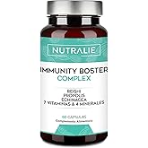 Immune Defenses Complex - Vitamins Immune System | Echinacea Propolis Reishi Vit C Zinc Selenium Iron, 60 Capsules Immunity B