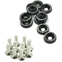 Kit Fixation Pare-chocs KIMISS - Boulons, écrous, Rondelles Anodisés - Pour Customisation Moteur Et Carrosserie