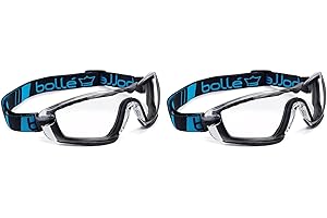 Bollé COBFSPSI Lunettes Cobra en polycarbonate avec verres anti-rayures et antibrouillard, transparent