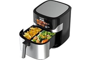 Taurus – Freidora sin Aceite Air Fryer Digital 7S Wall HD, 6,5L, 8 programas, Cocción Uniforme, Pantalla HD, Accesorio Wall, Temperatura Ajustable, Libre BPA y PFOA, Mango frío al Tacto.