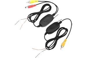 WiFi Auto Sender Empfänger,Richer-R 2.4GHz WiFi Transmitter Empfänger Video Wireless Sender,Kabellos Empfänger Auto Kamera Wireless Modul für Rückfahrkamera Kleinlastwagen PKW(AV Schnittstelle)