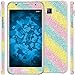 Produktbild 2 x Glitzer-Folienset für Samsung Galaxy J5 (2015 - J500) rainbow PhoneNatic Schutzfolien