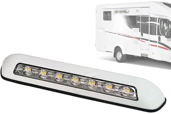 Éclairage LED Extérieur Pour Camping Car, LED Caravane Lampe, Lumiere Exterieur Camping Car, IP67 Étanche Lampe Auvent Caravane, Pour RV Van Bateau Camion