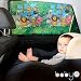 Universal Car Sun Shades Cover for Rear Side Window Provides Maximum UV Protection for Baby, Children, Kids and Dog. Best Quality Mesh Material- 1 Set (2 pieces) BLACK/COLORED ANIMAL JUNGLE PRINT (JUNGLE)