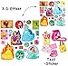 Produktbild alles-meine.de GmbH 66 tlg. Set _ 3-D Effekt _ Aufkleber / Sticker -  Disney Princess / Prinzessi..