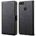 Produktbild Peakally Huawei P Smart Hülle, Premium Leder Tasche Flip Wallet Case [Standfunktion] [Kartenfächern] PU-Leder Schutzhülle Brieftasche Handyhülle für Huawei P Smart -Schwarz