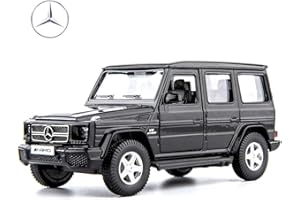 RMZ City 1/36 Scale Mercedes Benz G63 Casting Car Model, Zinc Alloy G Wagon Toy Car for Kids, Pull Back Vehicles Toy for Toddlers Kids Boys Girls Gift (Black)