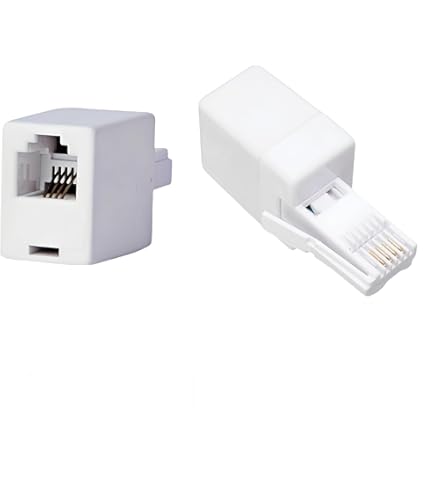 CABLEPELADO Giunto RJ11 Feina A Feina | Adattatore Per Cavo RJ11 - Foto 3