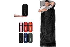JAICOM Saco de Dormir Ultraligero - Saco Dormir para Niños Adultos en 3 Estaciones, con Bolsa Comprimida, Fácil de Llevar, Adecuado para Camping, Senderismo, Interior y Exterior