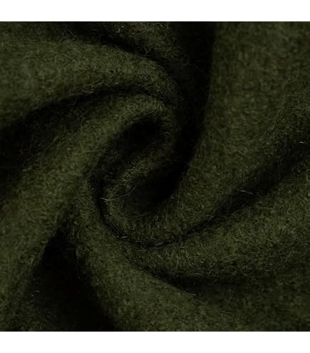 Wollfleece Meterware Aus 100% Schurwolle, 280g/m², 143cm Breit, Mulesingfrei, Farbe Moos